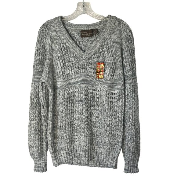 Brian MacNeil Sportswear Womens Cable Knit Sweater Gray Size Medium NEW - Picture 1 of 6